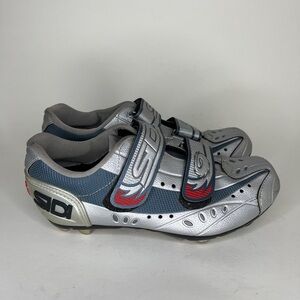 sidi cycling shoes Women Size 39 US 8 Silver Double Strap